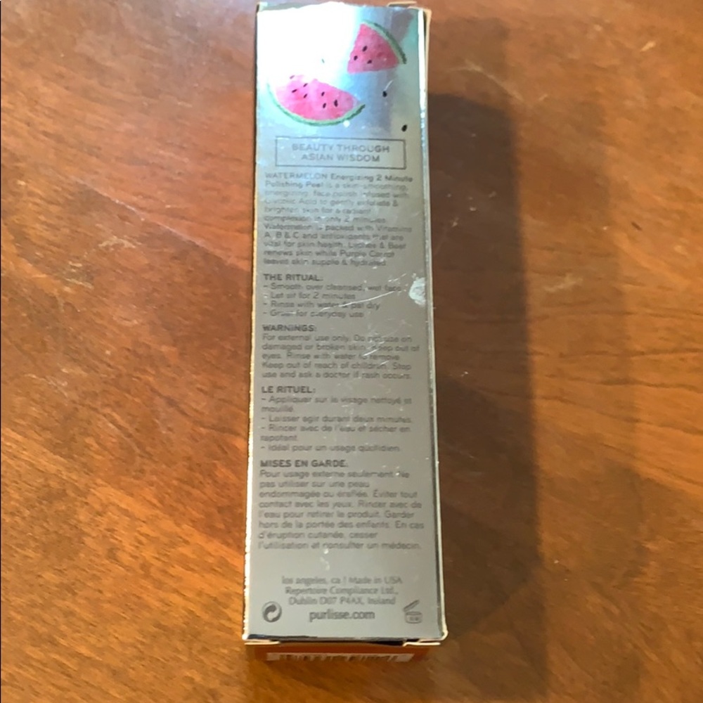 BNWT Purlisse Watermelon Energizing 2 Min Peel - Picture 3 of 4